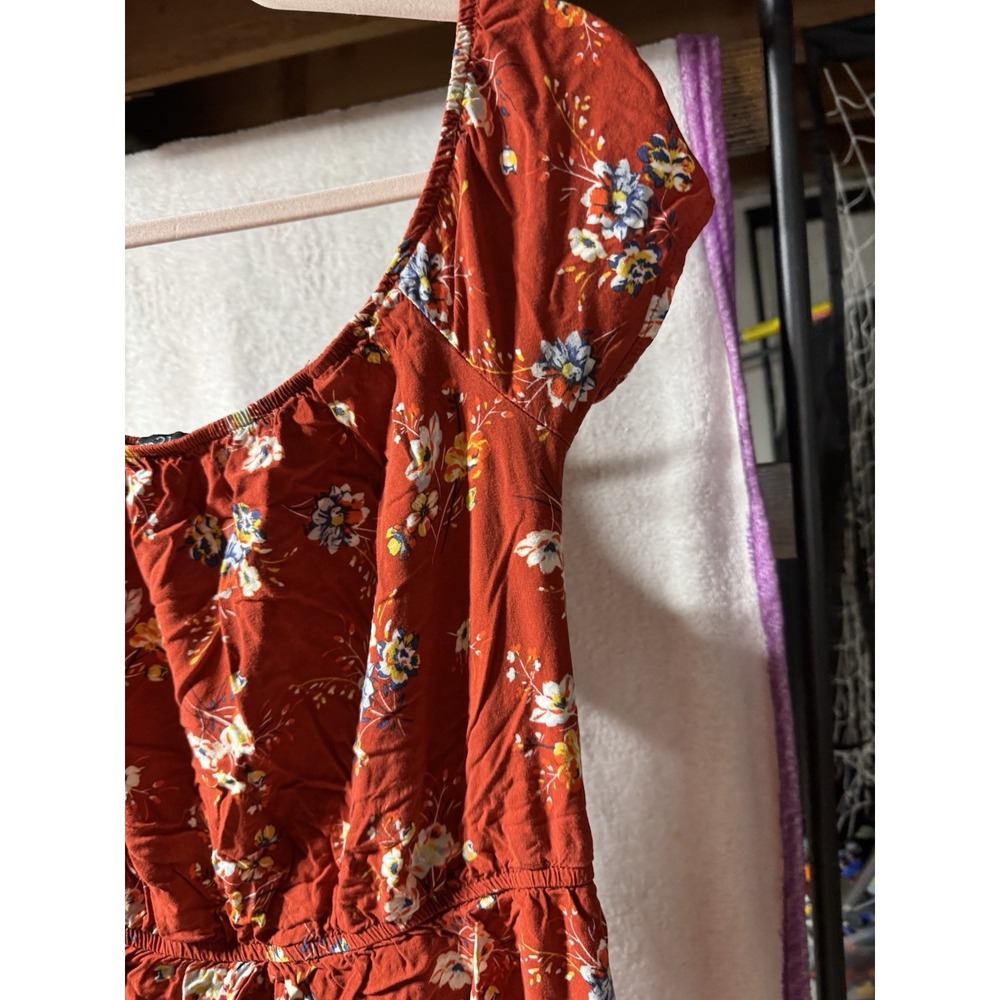 Rue 21 Red/Orange Floral Sundress‎ XL - Picture 4 of 16